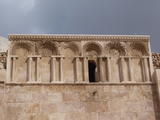 Detail der Außenwand des Qasr auf dem Zitadellenhügel (Jebel el-Qala) von Amman, Jordanien