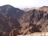 Petra, Jordanien: Aussicht vom Plateau von ed-Deir Richtung Nordwest