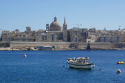 Marsamxett Harbour in Valletta, Malta