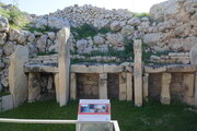 Altar in einem der Ġgantija-Tempel in Xagħra, Insel Gozo, Malta