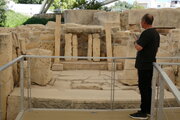 Altar in einem Tempel von Ħal Tarxien, Malta