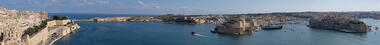 Panorama des Grand Harbour von Valletta
