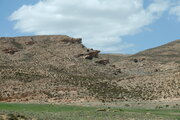 Landschaft in der Nähe des Lac Aguelmame Sidi Ali, Marokko