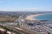 Blick von der Zitadelle auf Agadir, Marokko
