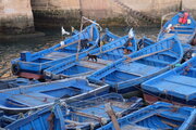 Boote im Hafen von Essaouira, Marokko