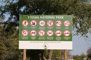 Verhaltensregeln im Etosha Nationalpark, Namibia