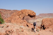 Löwenmaul-Felsen in Twyfelfontein, Namibia