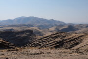Gesteinsformation und Landschaft in der Nähe des Kuiseb-Tals, Namibia