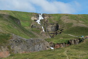 Rjúkandi-Wasserfall im Jökuldal, Island
