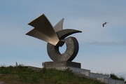 Denkmal für Þorgerður brák in Borgarnes, Island