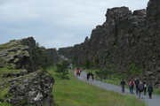 Allmännerschlucht in Þingvellir (Thingvellir), Island